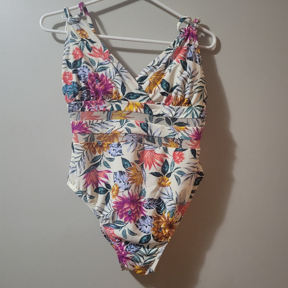 Floral bathing suit